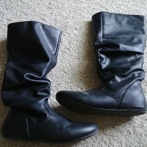 Black Knee High Boots